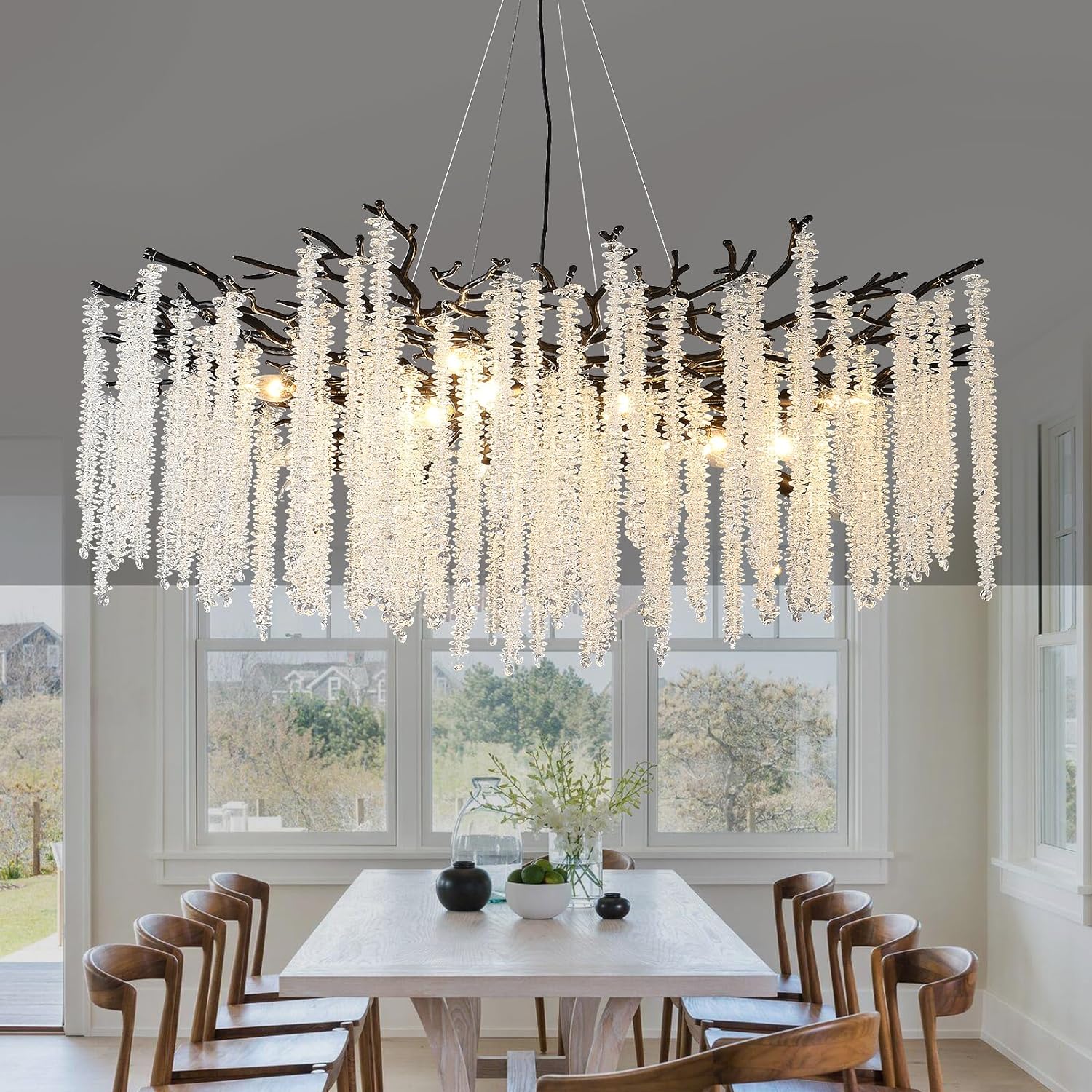 Полилей кристал LUXURY Black Willow 100CM