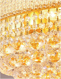 Lustra LED Aplicata Crystal Dome Telecomanda si RGB Chandeliers