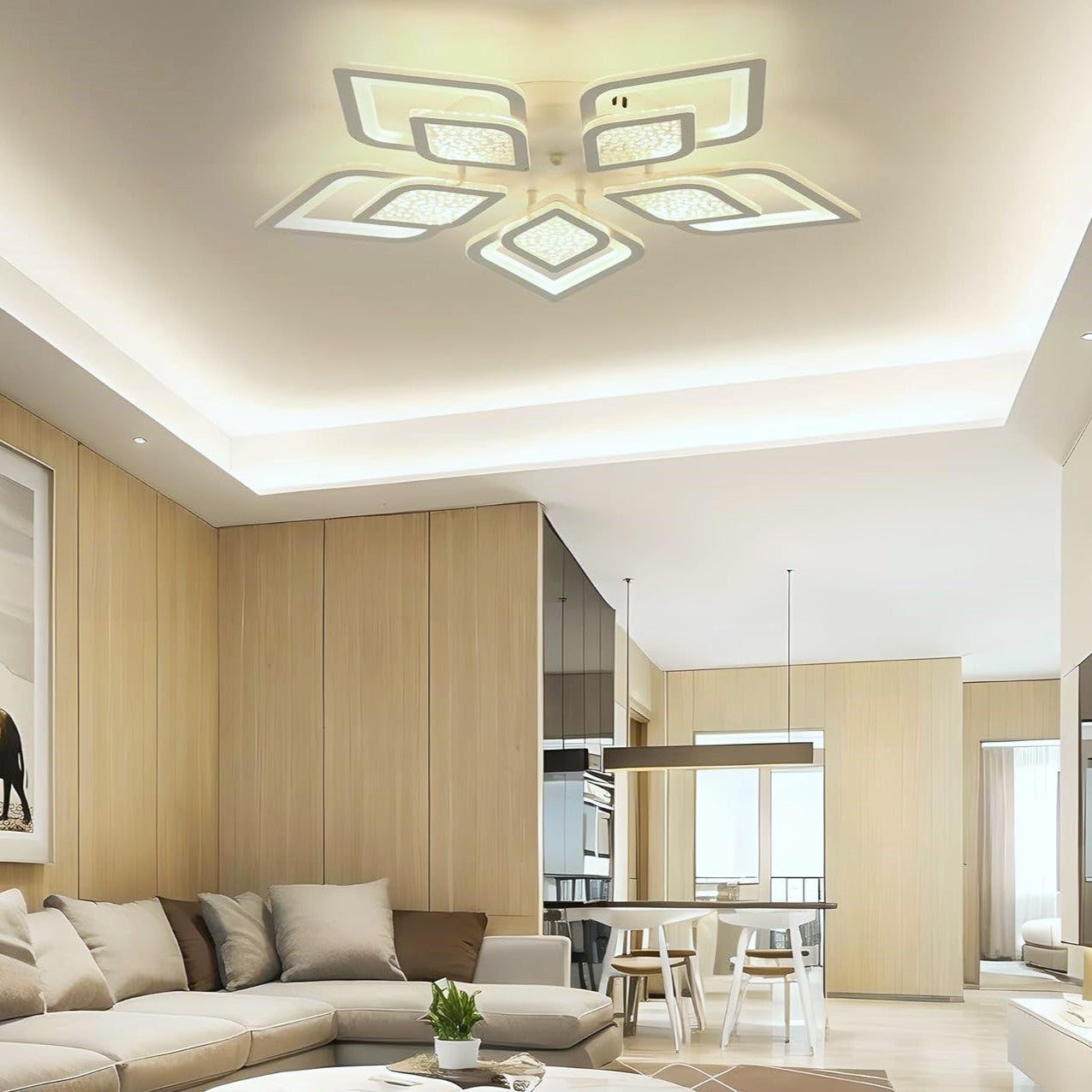 LED осветително тяло ORTENSIA Еквивалент 800W с дистанционно