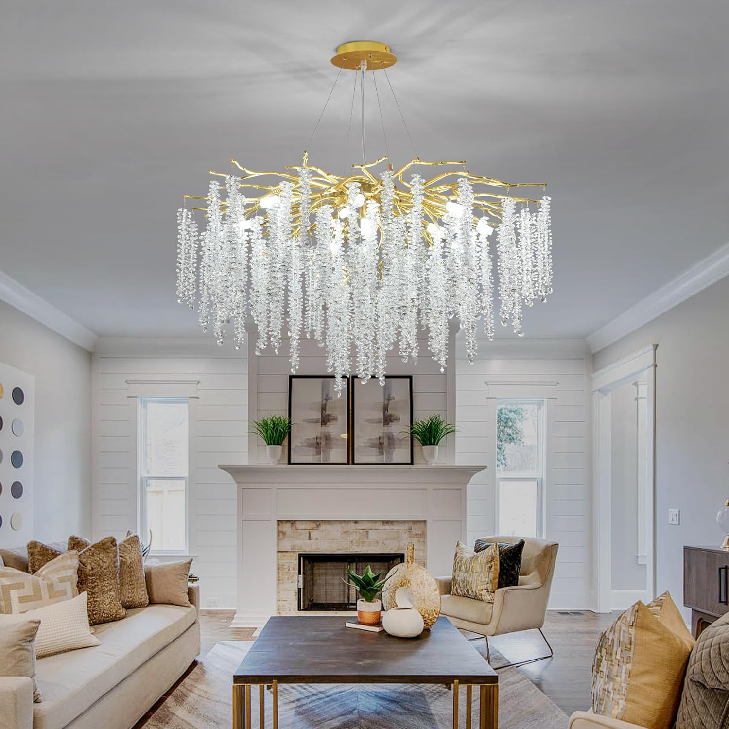 Полилей кристал LUXURY Golden Willow 100CM