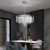 Полилей кристал LUXURY Silver Willow 80CM