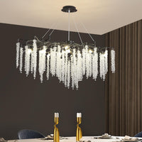 Полилей кристал LUXURY Black Willow 120X45 CM