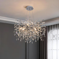 Кристален полилей Silver Crystal Harmony 46 cm