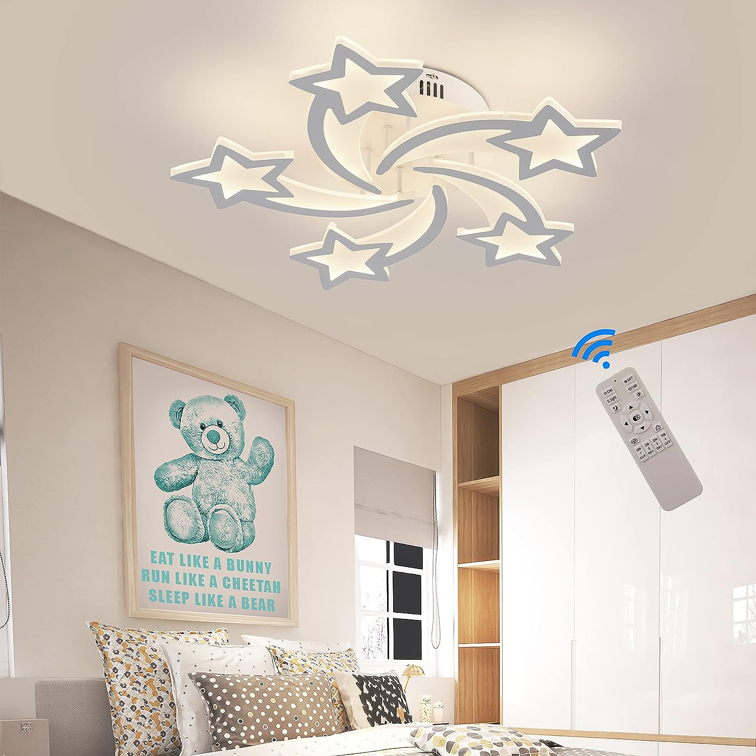 LED осветително тяло STAR DESIGN Еквивалент 500W Дистанционно управление