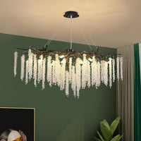 Полилей кристал LUXURY Black Willow 150X45 CM