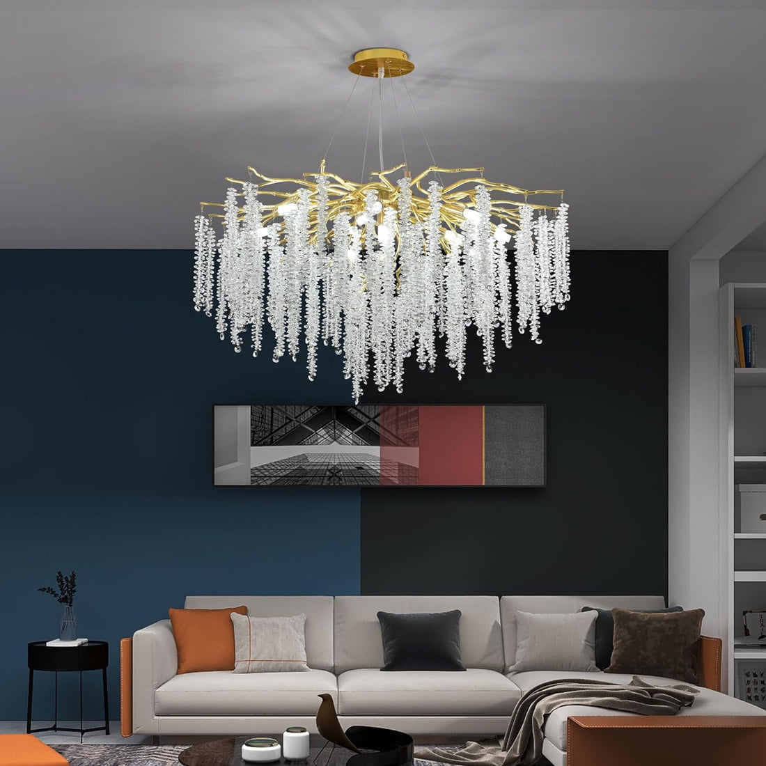 Полилей кристал LUXURY Golden Willow 80CM
