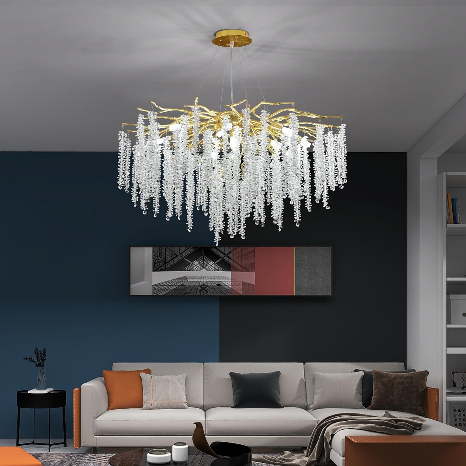 Полилей кристал LUXURY Golden Willow 80CM
