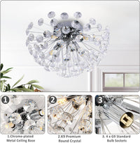 Осветително тяло тип аплик Crystal Dandelion Silver