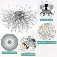 Осветително тяло за таван Crystal SIGMA Silver