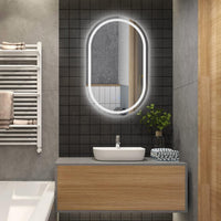 Овално LED огледало 60x78cm с функция против замъгляване и Touch M06S