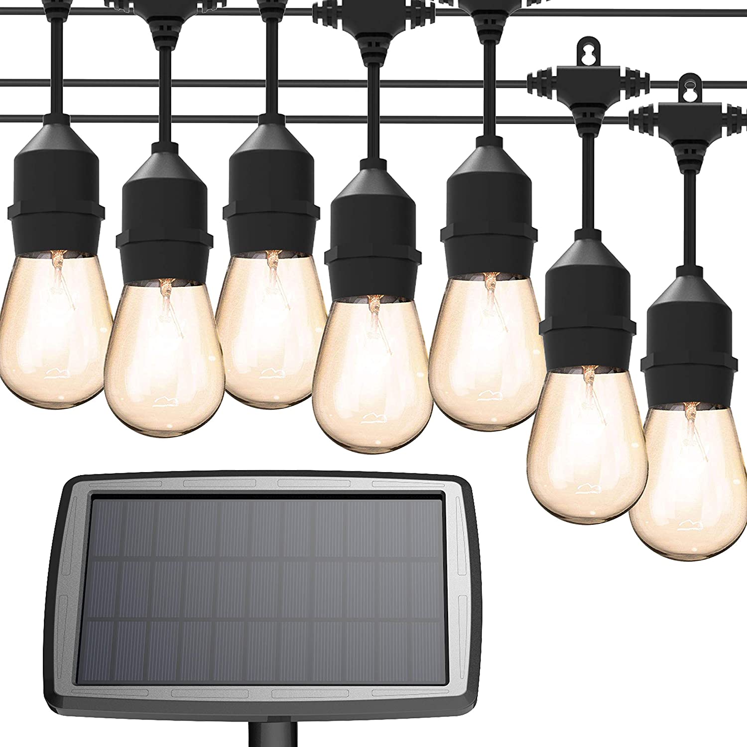 Kit Complet Ghirlanda Solara 10M / 10Xe27 Becuri Incluse Solar Bulb Strip