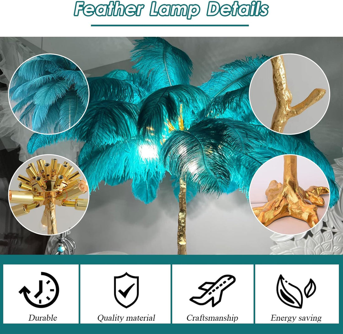 Лампион Baroque Luxury Feathers Colors