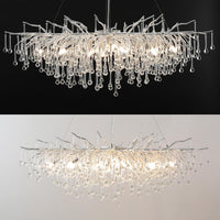 Полилей кристал LUXURY Silver Tears 80CM