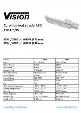 LED лампа 30W улично осветление VISION 3900 Lm