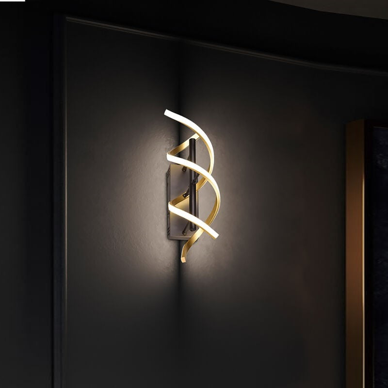 LED аплик SEQUENCE Gold+Black Еквивалент 150W
