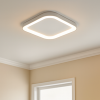 LED плафон White Square 48cm Еквивалент 200W
