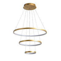 Lustra Led 154W Wonder Gold 3 Segmente Telecomanda Lighting Fixtures