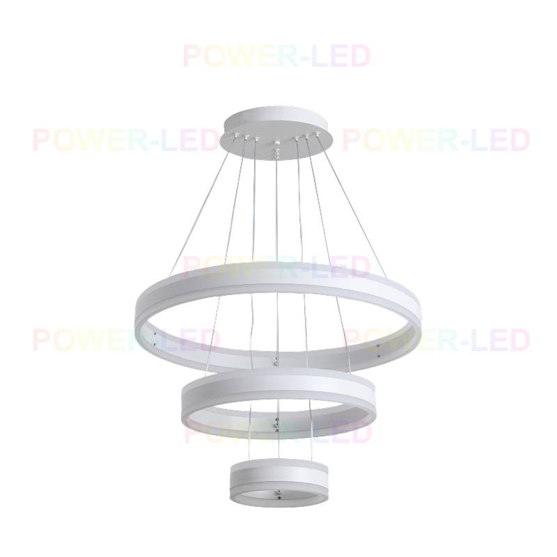 LED осветително тяло 308W KING Бяло 3 сегмента с дистанционно