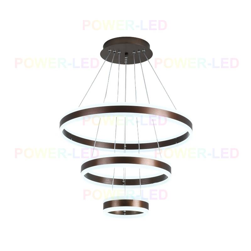 LED осветително тяло 308W KING Wenge 3 сегмента с дистанционно