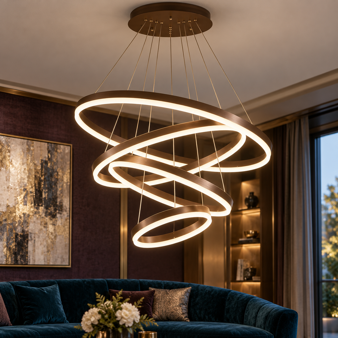 LED осветително тяло 288W WONDERLAND Brown 4 сегмента еквивалент 1000W
