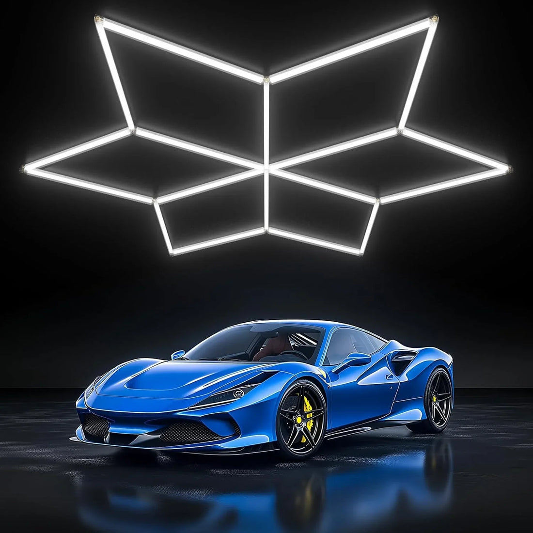 LED плафон RFAN звездна форма студена светлина 162x140CM еквивалент 1000W