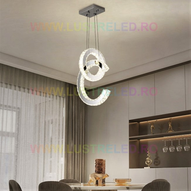 LED осветително тяло 50W кристал Codex с дистанционно