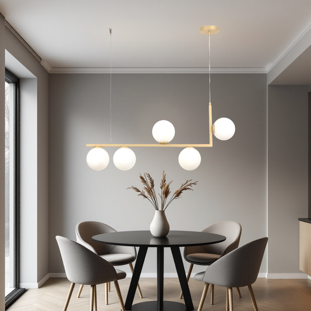 Осветително тяло Abajur MAT 5xE27 Nordic Glow GOLD