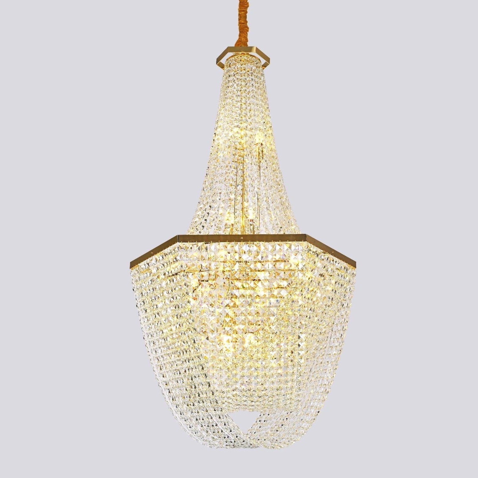 Полилей кристал LUXURY Golden 150cm -P82402