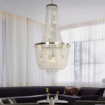 Полилей кристал LUXURY Chrome 120cm -P82404