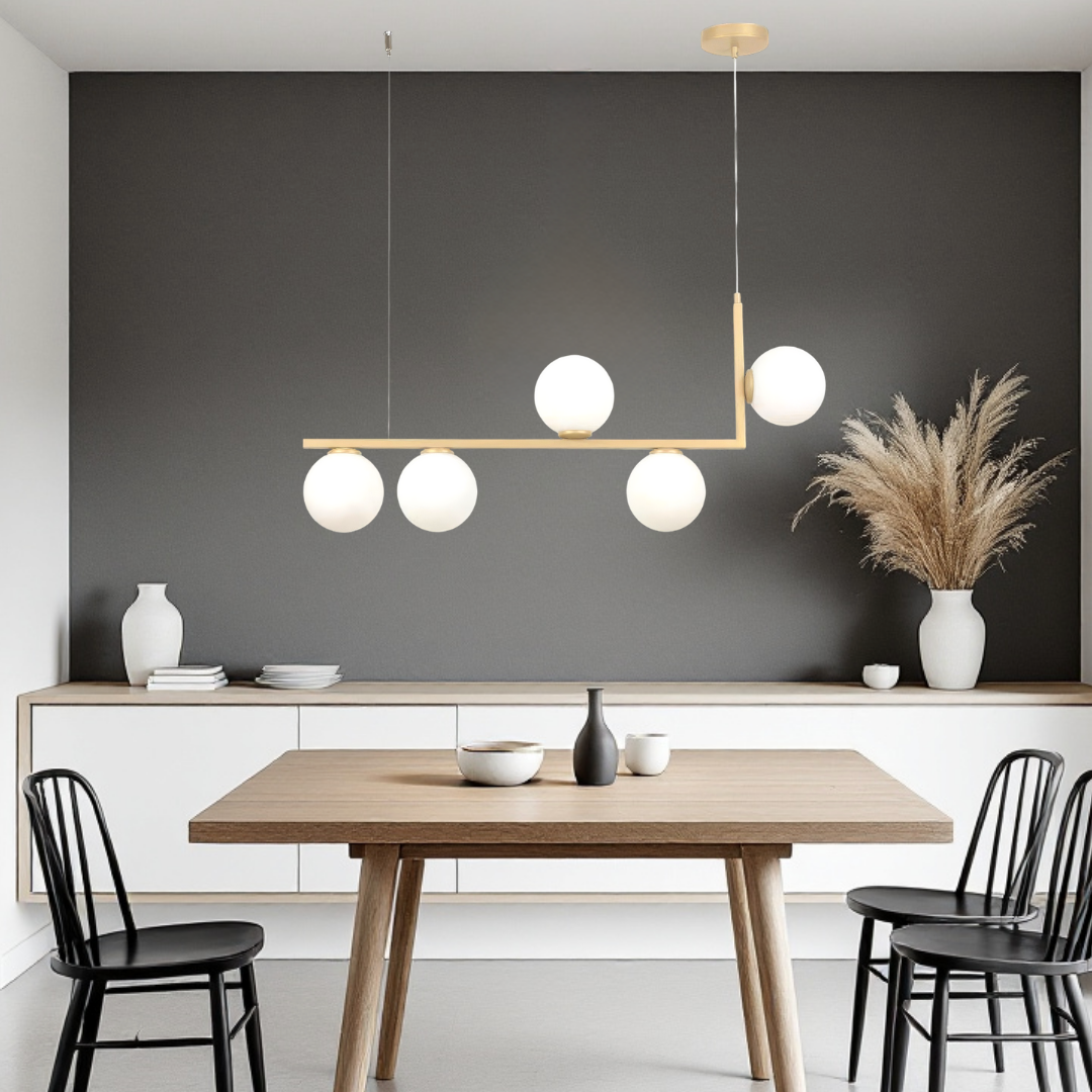 Осветително тяло Abajur MAT 5xE27 Nordic Glow GOLD