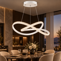 LED осветително тяло Infinity White, висящо, еквивалент 500W, с дистанционно