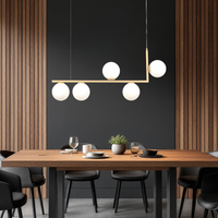 Осветително тяло Abajur MAT 5xE27 Nordic Glow GOLD