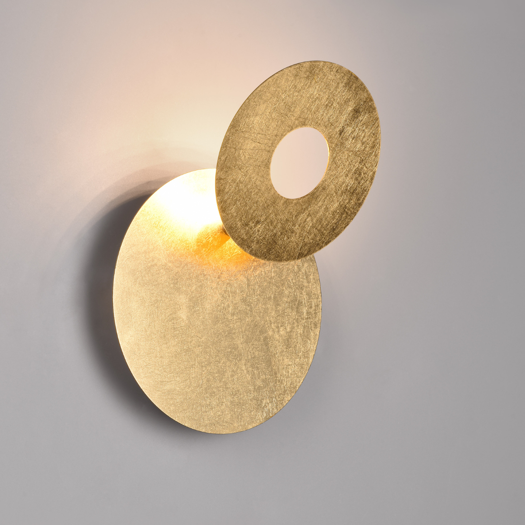 LED аплик Luxury Round Gold LEANO