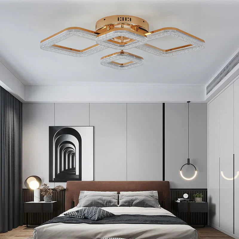 LED осветително тяло Golden 4 Diamonds Еквивалент 400W с дистанционно