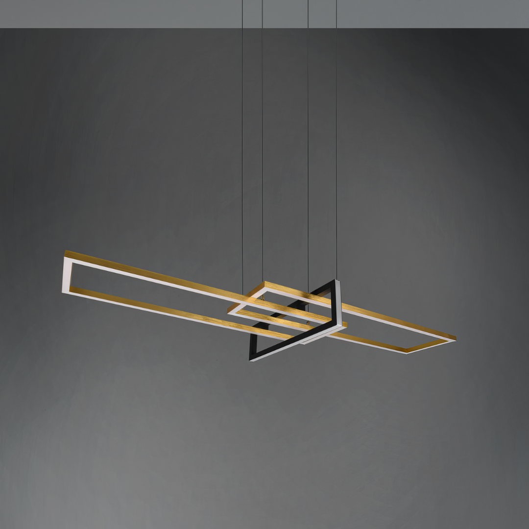 LED осветително тяло тип пендел PREMIUM SALINAS GOLD еквивалент 500W, димируемо