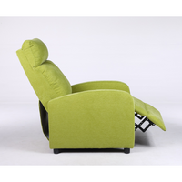 Релакс фотьойл с механизъм Recliner, зелена дамаска