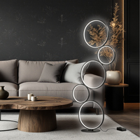 Лампион LED PREMIUM 36W 115cm RONDO Black