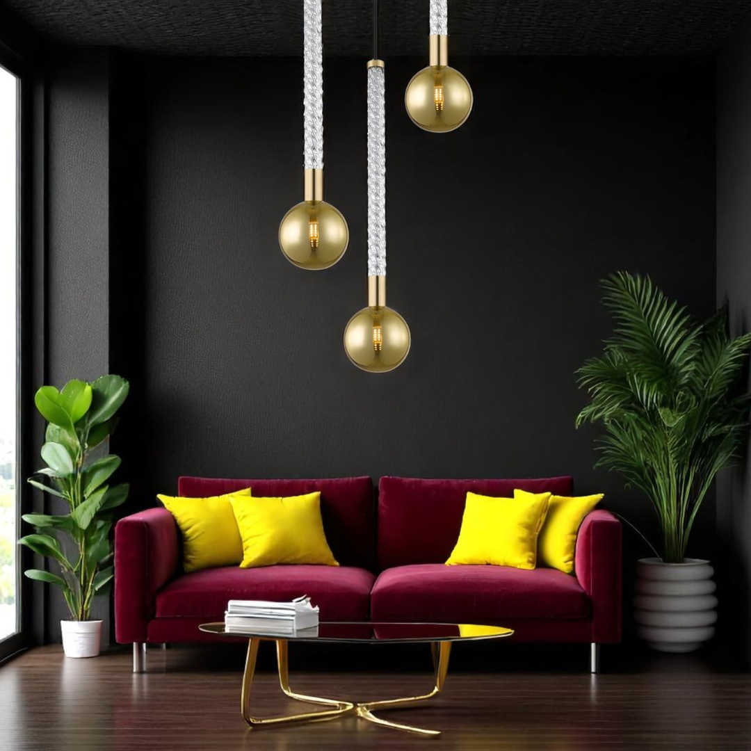 Осветително тяло висящо Luxury Gold Mida