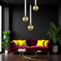 Осветително тяло висящо Luxury Gold Mida