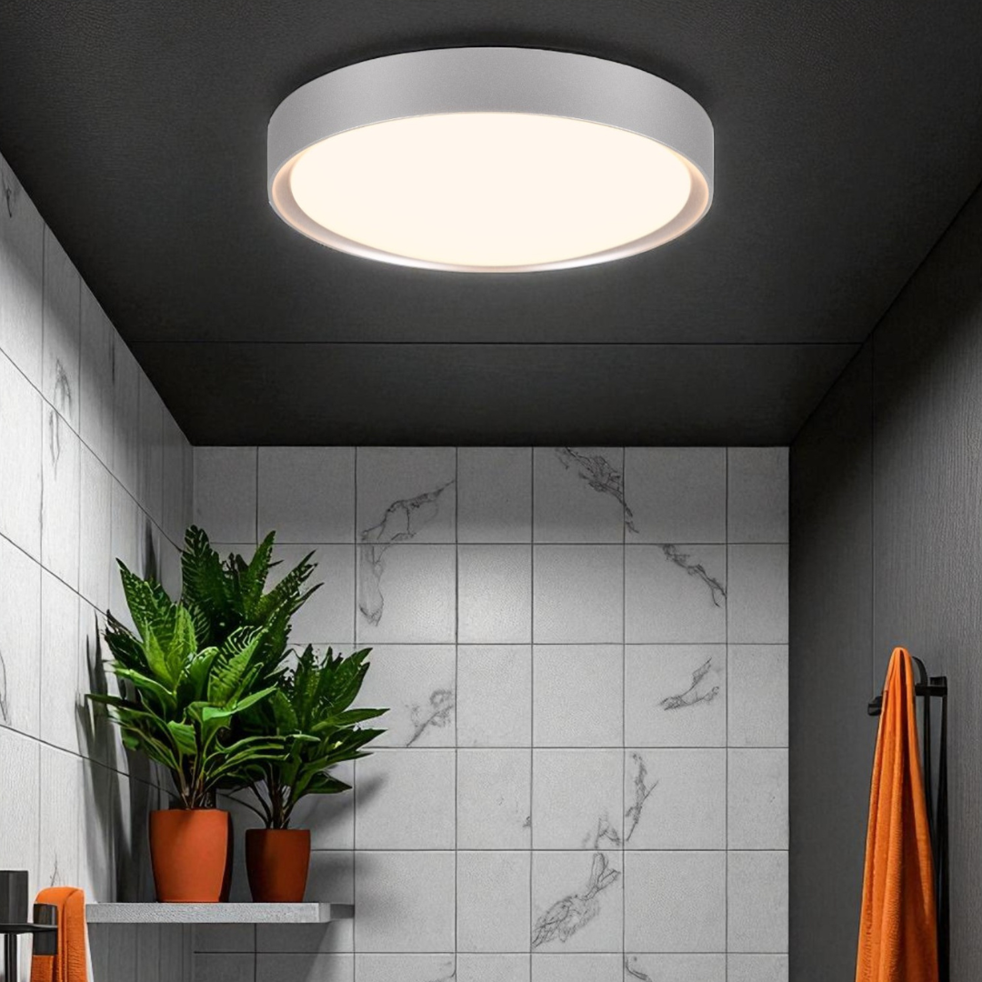 LED плафон за баня IP44 Clarimo Grey 12W еквивалент 100W