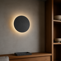 Аплик LED 9W Black RAVEN Stone Effect