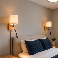 LED аплик за спалня NILAM Wood Design
