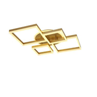 Модерно LED осветително тяло Diamond Gold, еквивалент 800W, с дистанционно