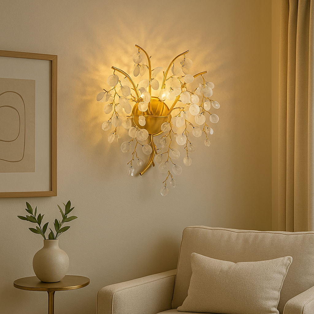 Стенен аплик Cristal Luxury Golden SunFlower