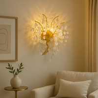 Стенен аплик Cristal Luxury Golden SunFlower