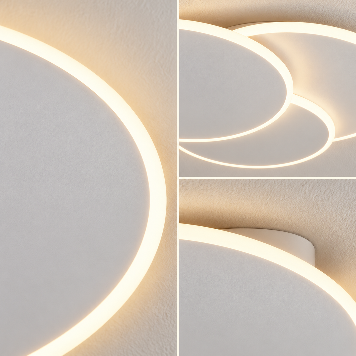 LED аплик 48W LOOPS бяла 26CM Еквивалент 200W