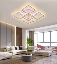 LED осветително тяло SQUARE RGB 55cm Еквивалент 800W Дистанционно