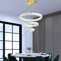 LED осветително тяло Cristal GOLD 3 сегмента с дистанционно, еквивалент 800W
