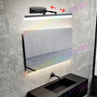 LED аплик за баня 36W 53cm черна регулируема C9067BK