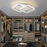 LED осветително тяло 1+1 Square Design бяло еквивалент 300W с дистанционно